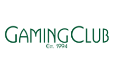Gaming Club Casino logo featuring vibrant green text for a premium online casino