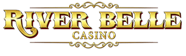 Elegant logo of River Belle Casino, incorporating a river motif and refined text, reflecting a vibrant gaming experience.