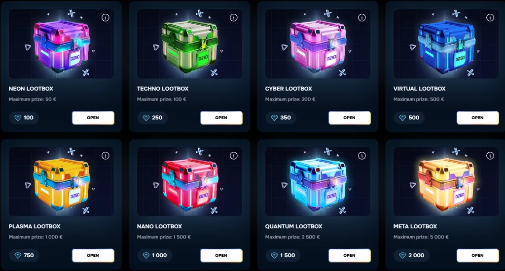 Explore Gizbo Casino's Bonus Store and Promo Section for exciting offers and rewards